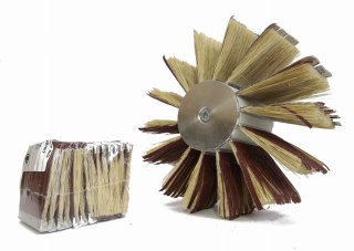 Głowica walcowa 60x60mm, trzpień 8x60mm ze szczotkami (14szt)
