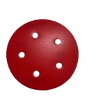 Krążek ścierny na rzep TYP RED Ø125mm 25/50/100 sztuk