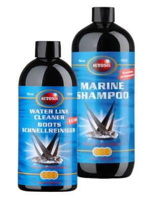 Zestaw do czyszczenia łodzi - Marine Shampoo 1L + Water Line Cleaner 500ml
